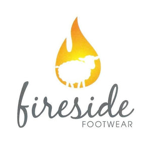 Fireside footwear logo with title underneath